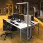 Preview: SLV 1007464 WORKLIGHT PRO Stehleuchte 100W 4000K Touch grau